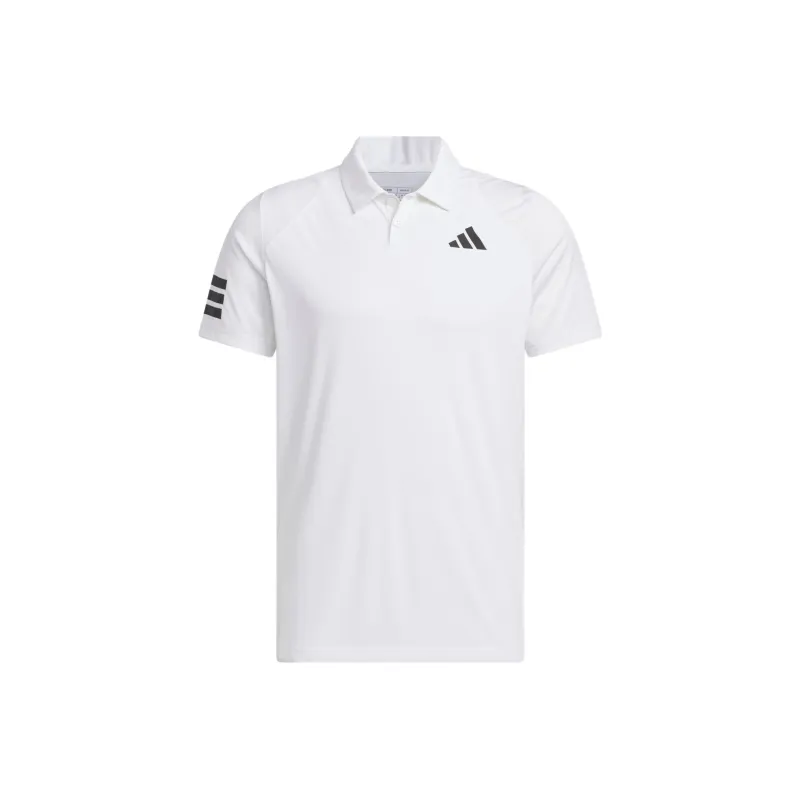 Adidas Tennis3 Stripes Polo Shirt Men's White/Black-0