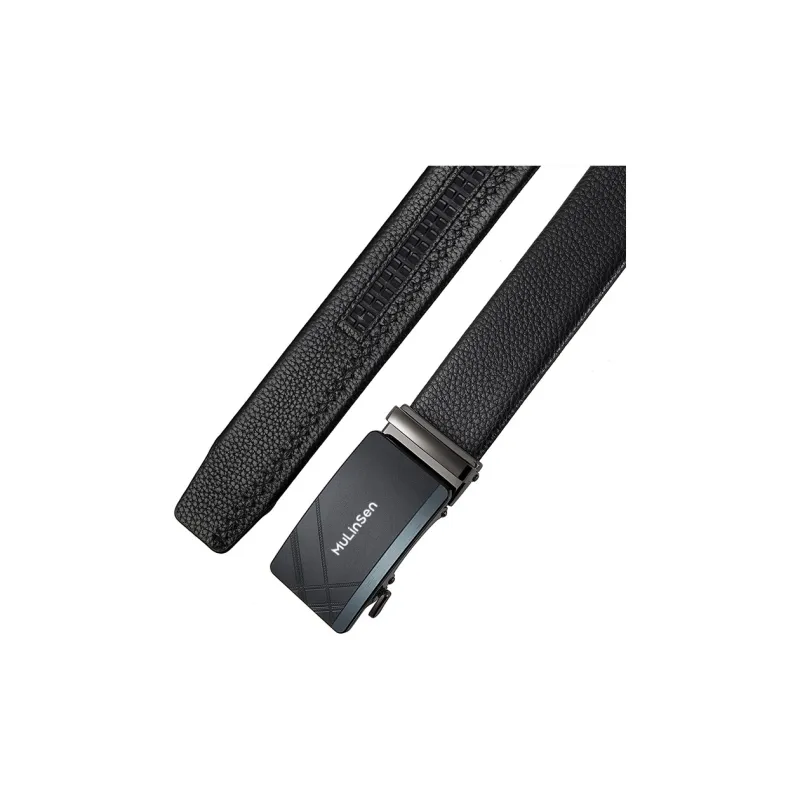 Mulinsen Cow Leather Belts Men's Width 3.5CM-4