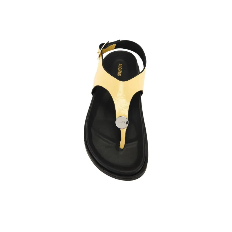 ALOHAS One Strap Sandals Women's Yellow-3
