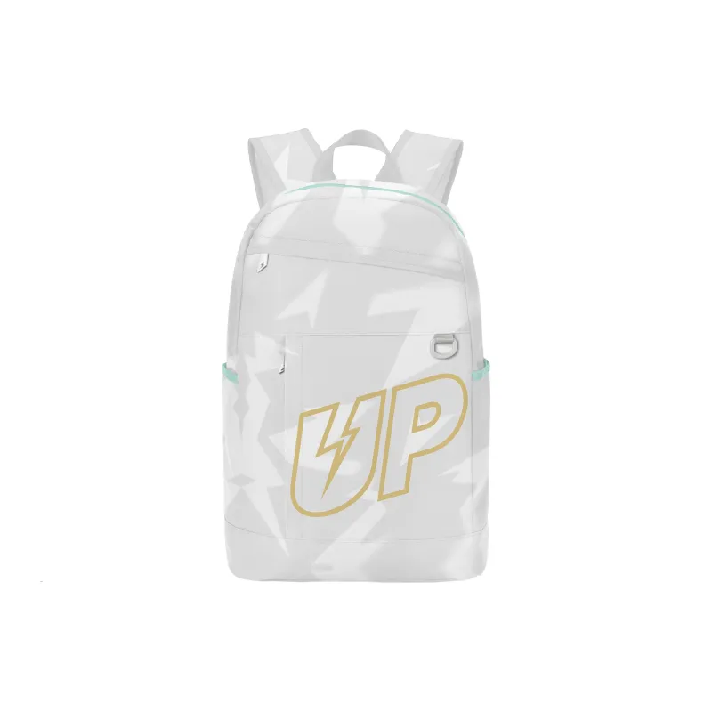 TURN UP Polyester Backpack Unisex Gray-0
