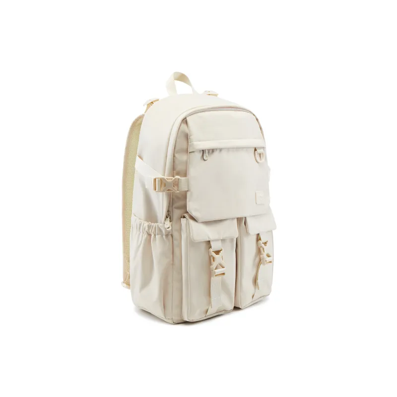 LiNing Sports Life Collection Polyester Backpack Unisex Eggnog Gray-2
