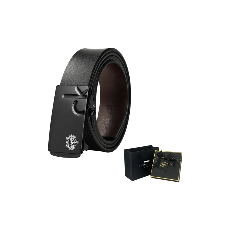 PAUL COSTELLOE Cow Split Leather Belts Unisex 3.3cm-8