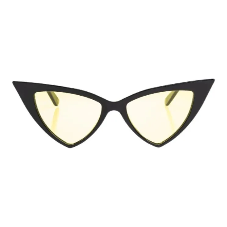 Alexander McQueen Acetate Cat Eye Sunglasses Women's Black-0