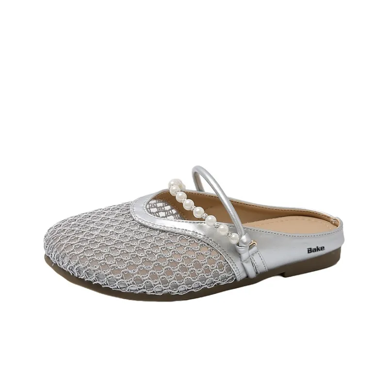 BAKE Rubber Sole Abrasion Resistant Slip Resistant Odor Resistant Closed Toe Slippers Women's-0