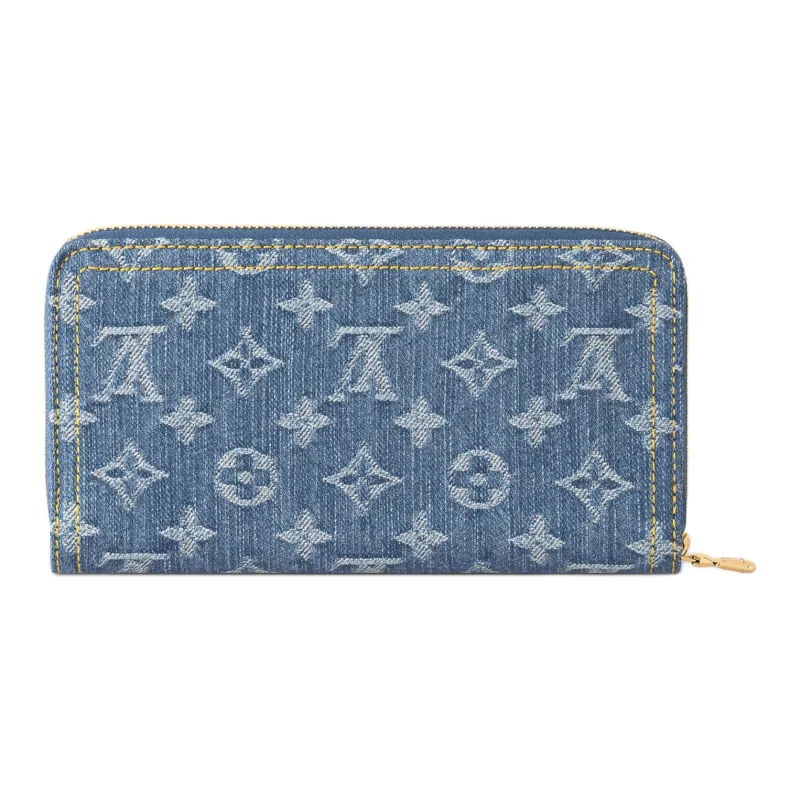LOUIS VUITTON X Takashi Murakami Cherry Zippy Wallet Denim Monogram-2