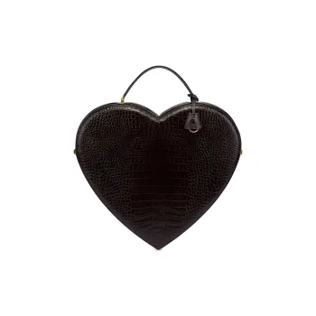 MOSCHINO Heart shape Leather Tote Bag