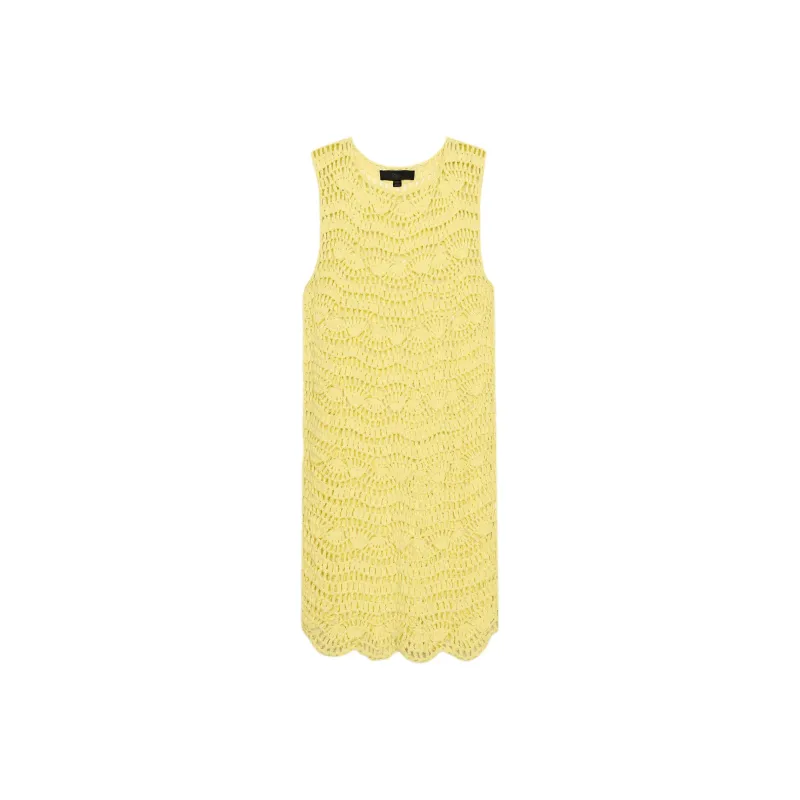 ZARA Sleeveless Dresses Women's Yellow-0