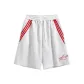 White Gray with Red Stripes