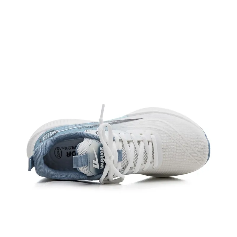 Warrior Wing Series Breathable Lightweight Height Increasing Low Top Casual Shoes Unisex Beige Light Blue-2