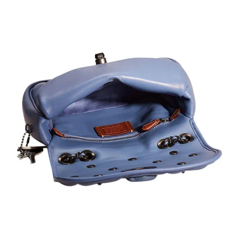 COACH Madison Leather Pillow Bag Crossbody Bag Shoulder Bag Women's Blue-2