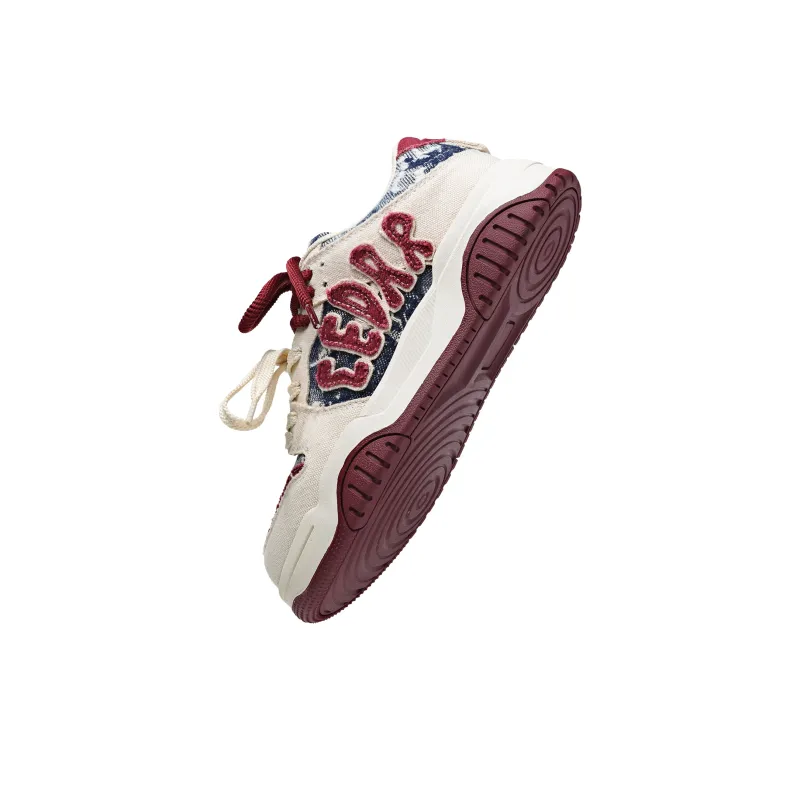 CEDAR HAN Slip Resistant, Breathable, Height Increasing Low Top Skateboard Shoes Men's-7