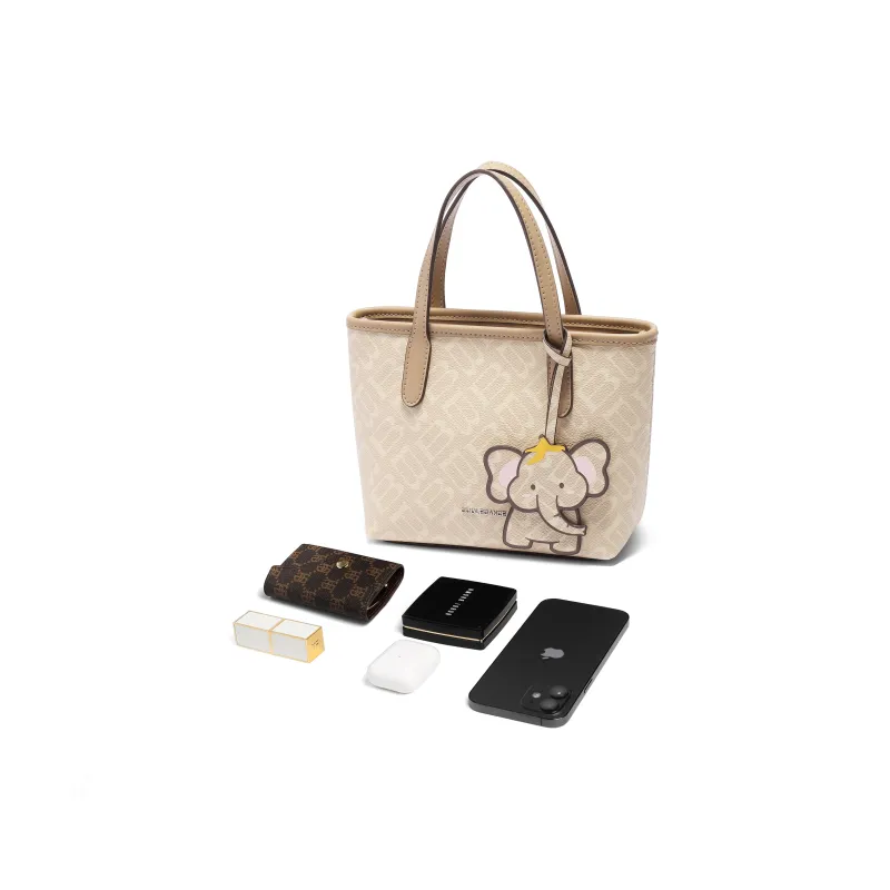 BELLE Artificial Leather Handbag Medium Size Women's Multicolor-9