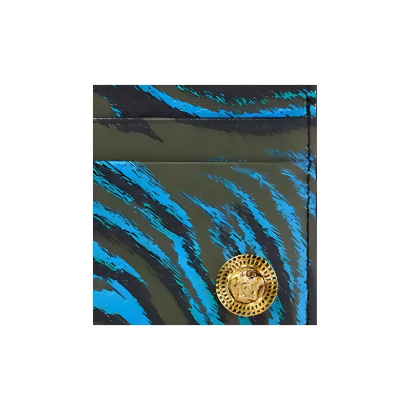 VERSACE MEDUSA BIGGIE Series Cow Leather Card Holder Men's Multicolor-2