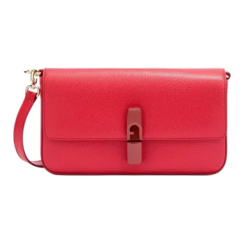 Furla Leather Shoulder Bag Women's Red