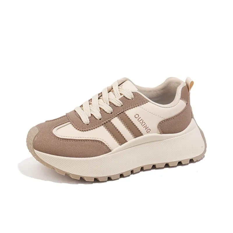 Gai Renpu Slip Resistant, Abrasion Resistant, Breathable Low Top Chunky Sneakers Women's-4