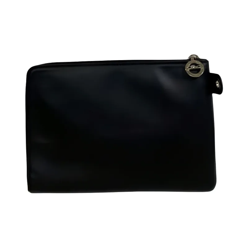 LONGCHAMP Leather Clutch Unisex Black-2