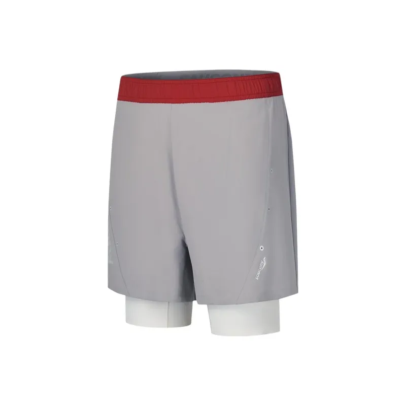 Saucony Sports Shorts Men's Asphalt Cloud Gray-0