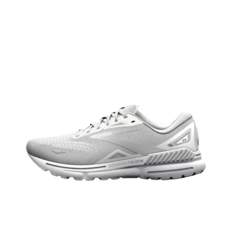 Brooks Adrenaline GTS 23 Abrasion Resistant Low Top Casual Running Shoes Women's Light Gray-0
