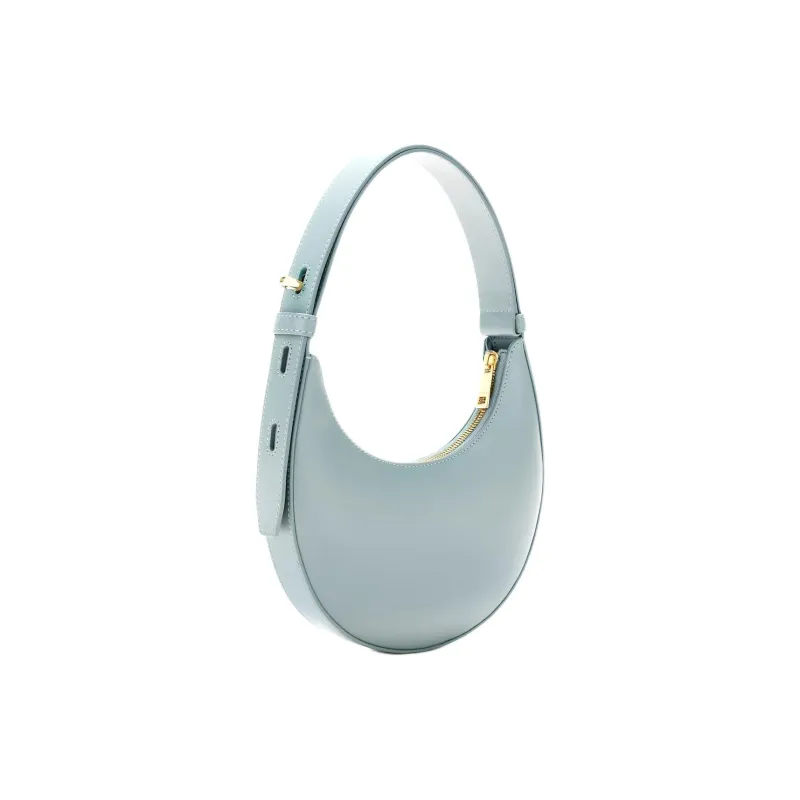 Furla Delizia Leather Hobo Bag Shoulder Bag Mini Women's Light Blue-1