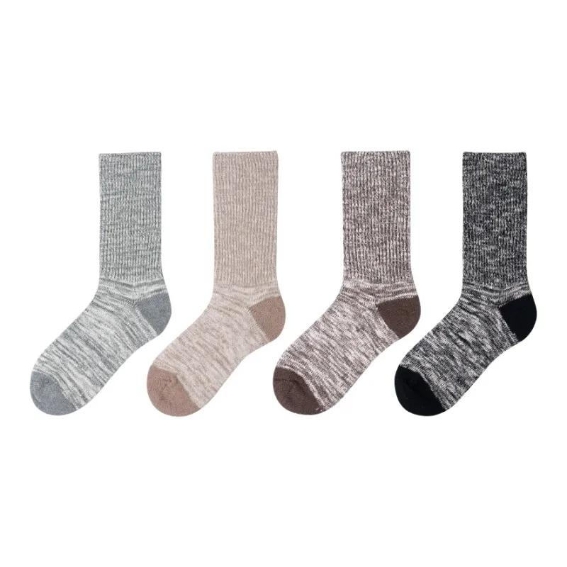 LIANGPU Mid Calf Socks Men's Box 4 Pack-1