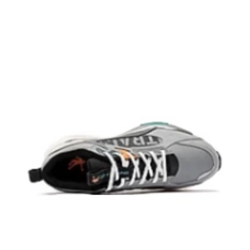 QIAODAN Anti Slip Wear Resistant Low Top Running Shoes Men's Gray Black-3