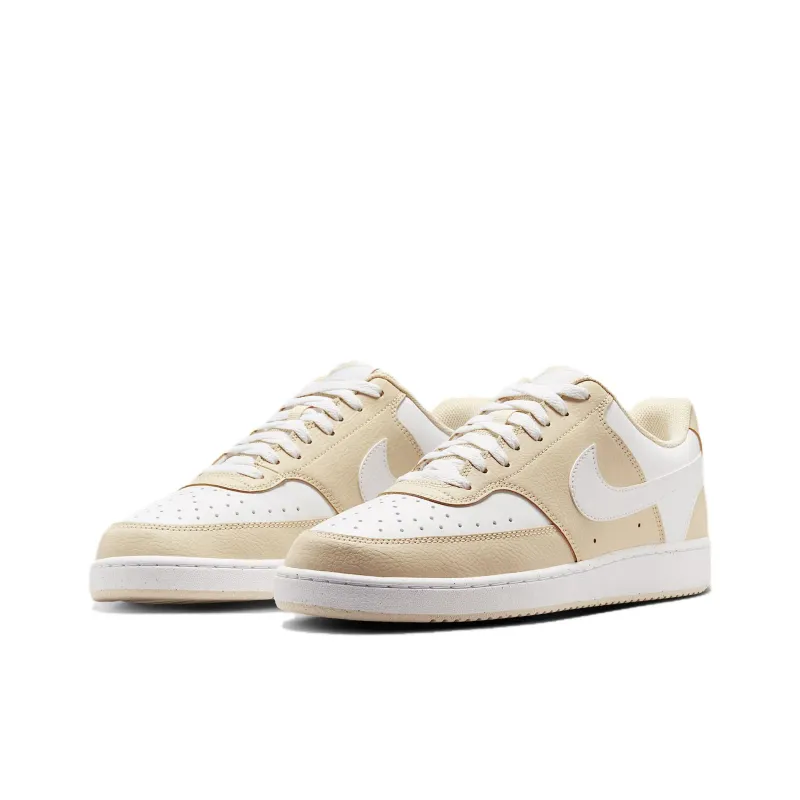 Nike Court Vision Low Anti Slip Wear Resistant Low Top Skateboard Shoes Men's Light Brown-2