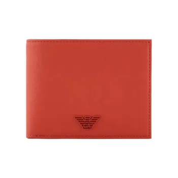 EMPORIO ARMANI Polyurethane Wallet Men's Red