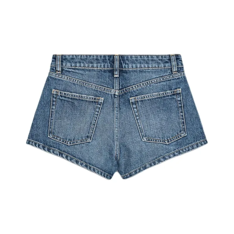 ZARA Trf Denim Shorts Women's Sea Blue-1