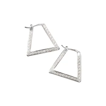 Bottega Veneta 18K Gold Plated Earrings Women's Gold/Silver