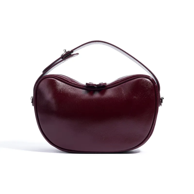 COURONNE Top Grain Oil Wax Sheepskin Shoulder Bag, Crossbody Bag, Handbag Women's Multicolor-23