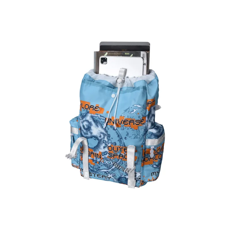 8atheist Polyester Backpack Unisex Blue-3