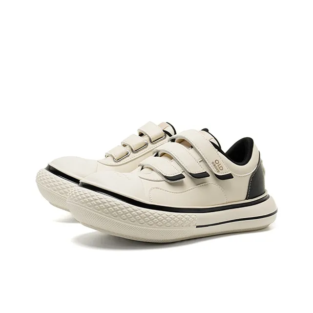 OLD ORDER Waterproof Height Increase Low Top Casual Shoes Unisex Refined White-1