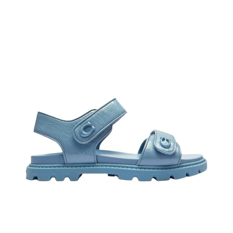 COACH Brynn One Strap Sandals Women's Blue-1