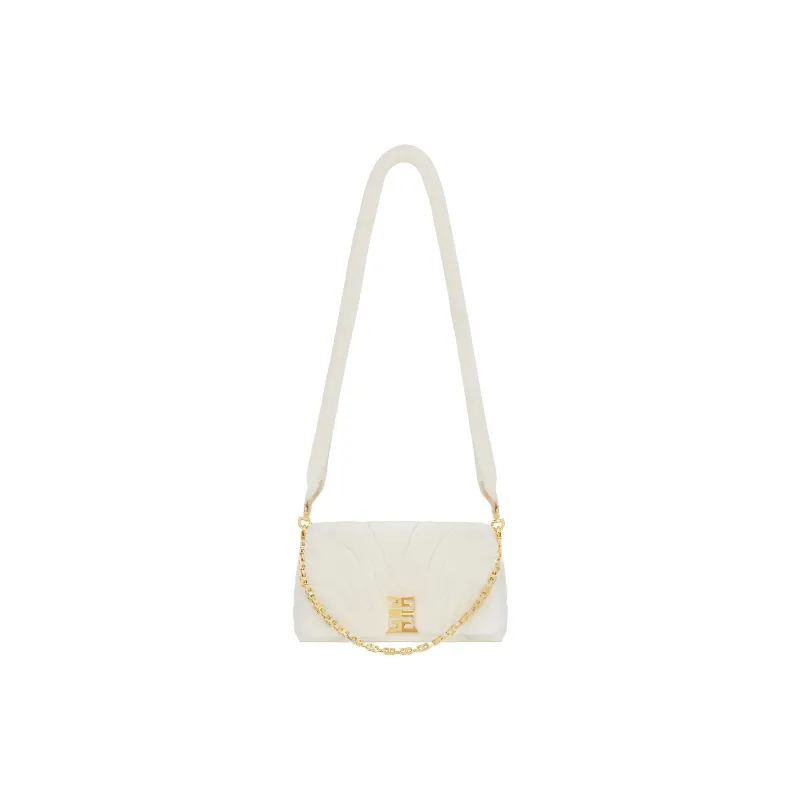 GIVENCHY 4G Shearling Shoulder Bag Crossbody Bag Small Size Women's White-2
