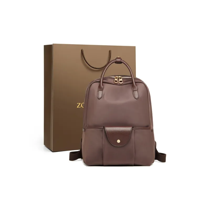 ZOOLER Oxford Backpack Women's Wine Coffee-0