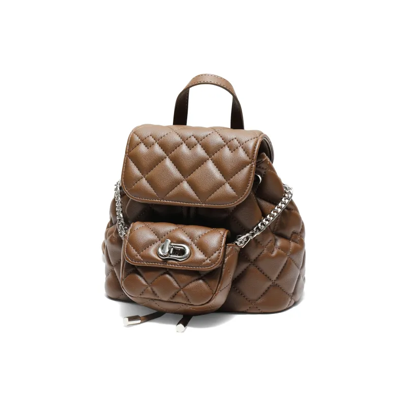 BELLE Artificial Leather Backpack Trumpets Women's Black/Brown-5