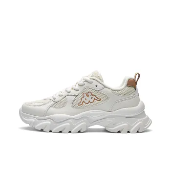 Kappa Back to Back Anti Slip Wear Resistant Low Top Chunky Sneakers Women's White Brown