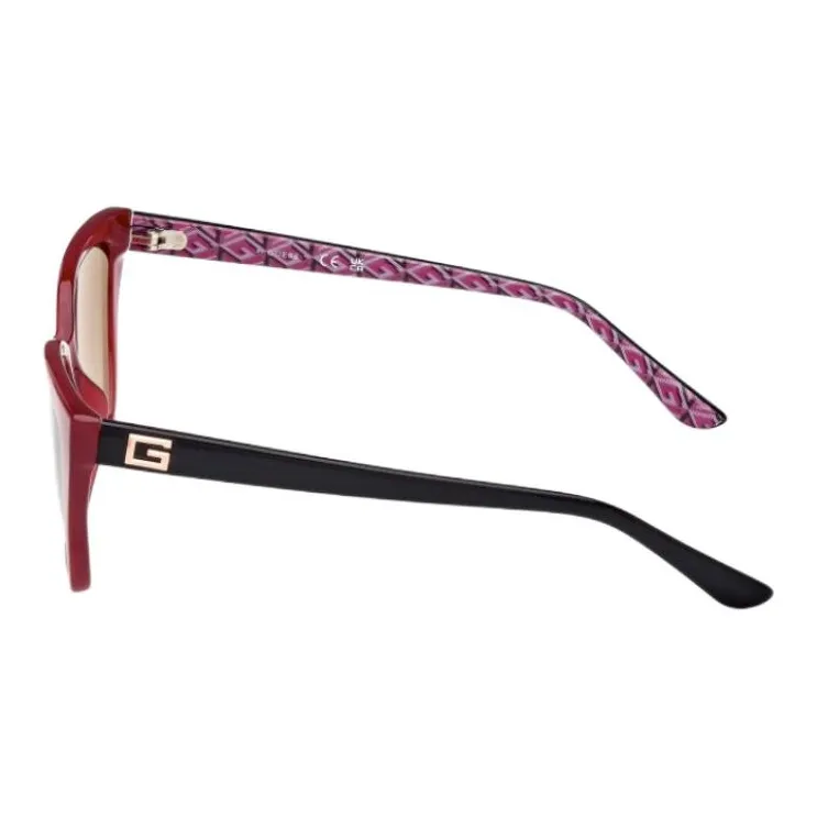 GUESS Injection Cat Eye Sunglasses Women's Red-4