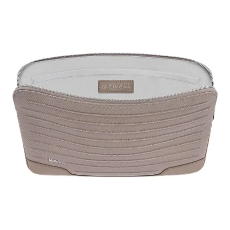 RIMOWA Never Still Nylon With Leather Clutch Medium Size Women's Taupe-3