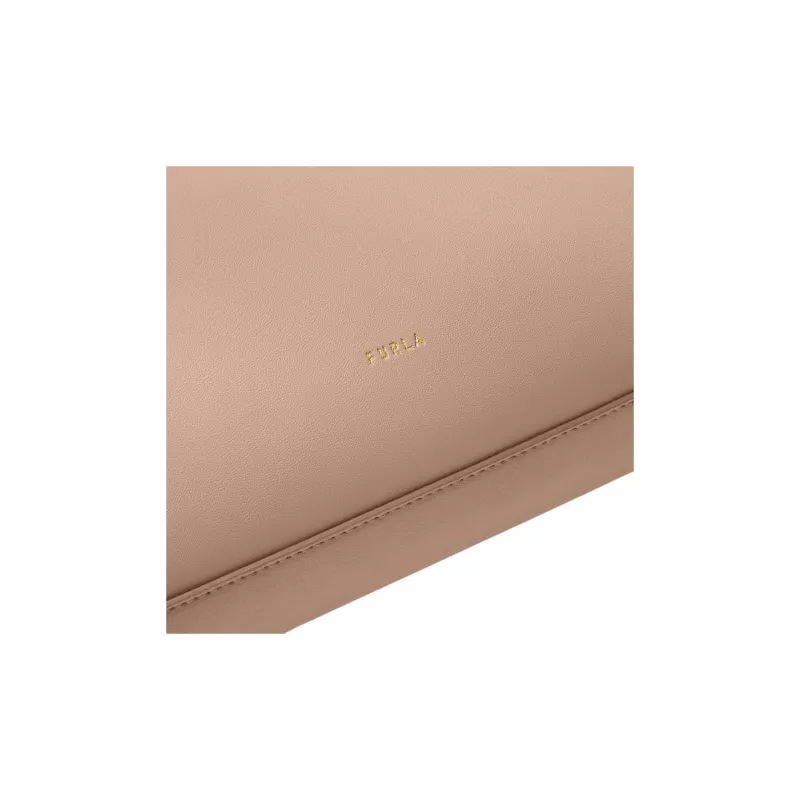 Furla NAPOLI Double Layer Calfskin Tote Bag, Shopping Bag, Shoulder Bag Tubas Women's Light Pink-3
