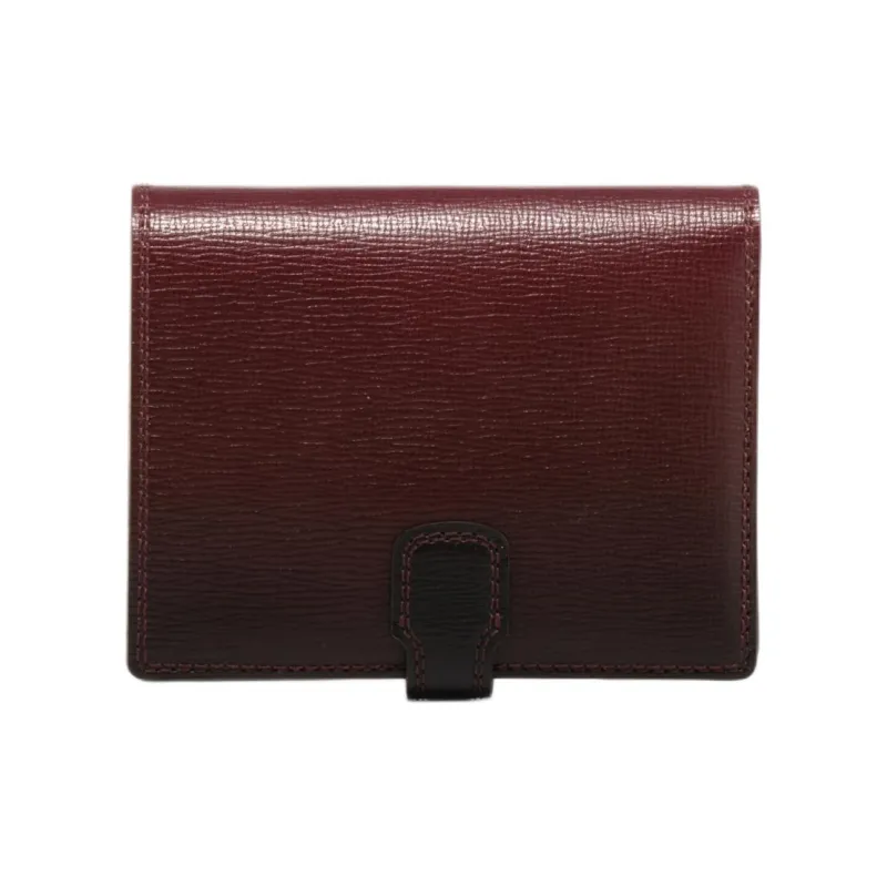 Delvau Calfskin Wallet Unisex Red-2