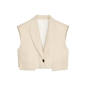 ZARA Tank Tops Women's Light Beige