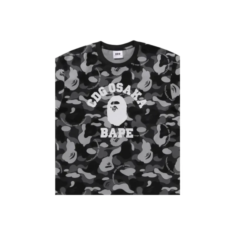 Bape X Cdg Osaka Camo College Tee SS25-1
