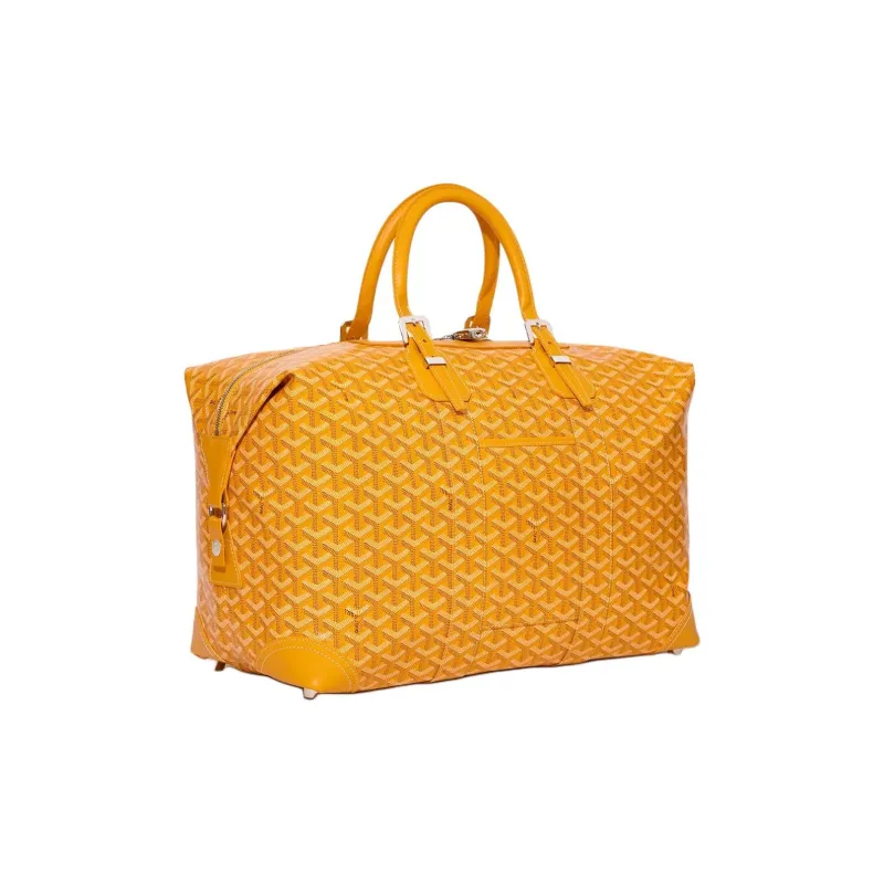 GOYARD Bowling Canvas Travel Bag Unisex Yellow-1