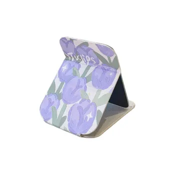Gentle Welcome Desktop Folding Mirror Stand, Portable And Compact Cute Small Mirror