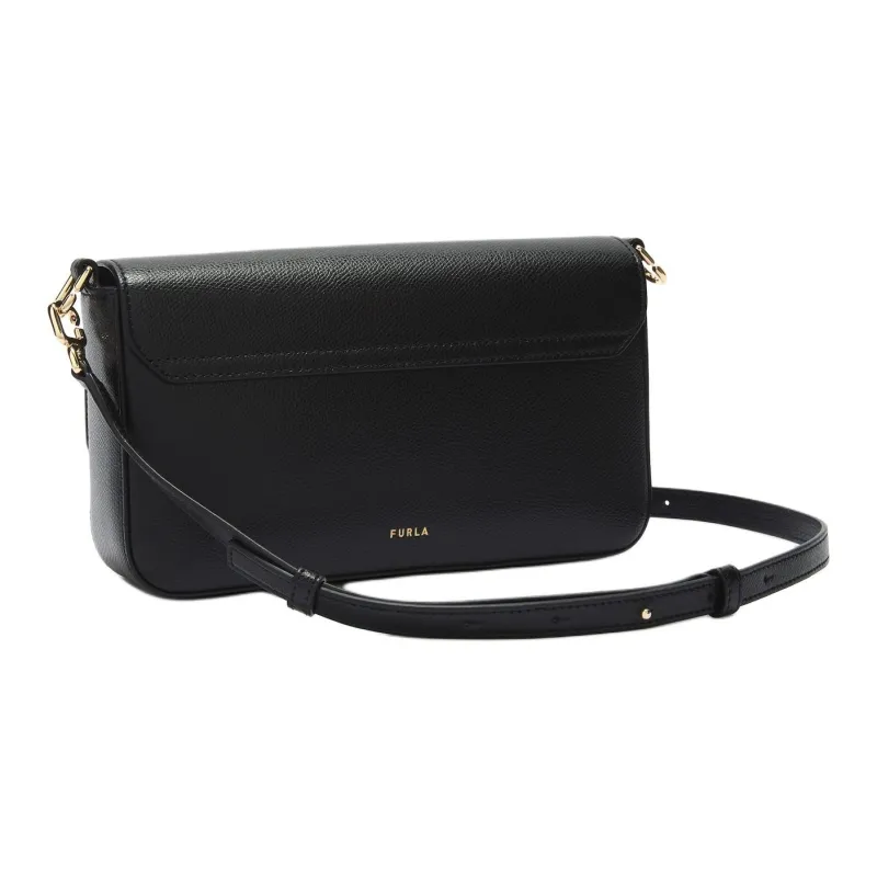 Furla Leather Shoulder Bag Women's Black-2
