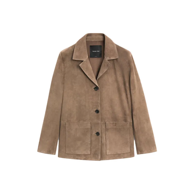 Massimo Dutti Leather Jacket Women's-0