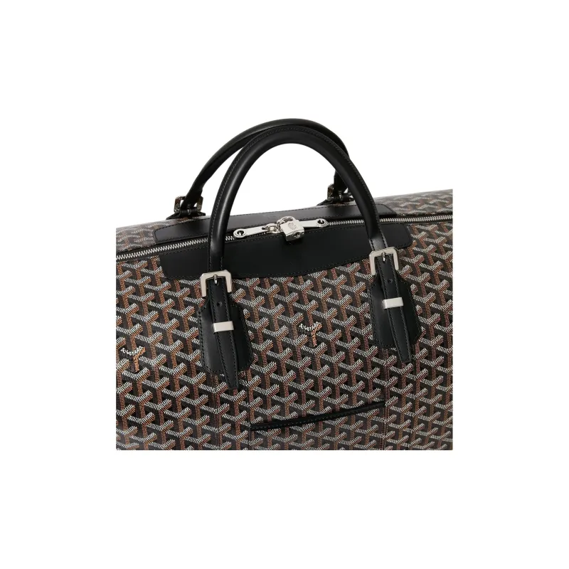 GOYARD Bowling55 Canvas Travel Bag Unisex Black-2