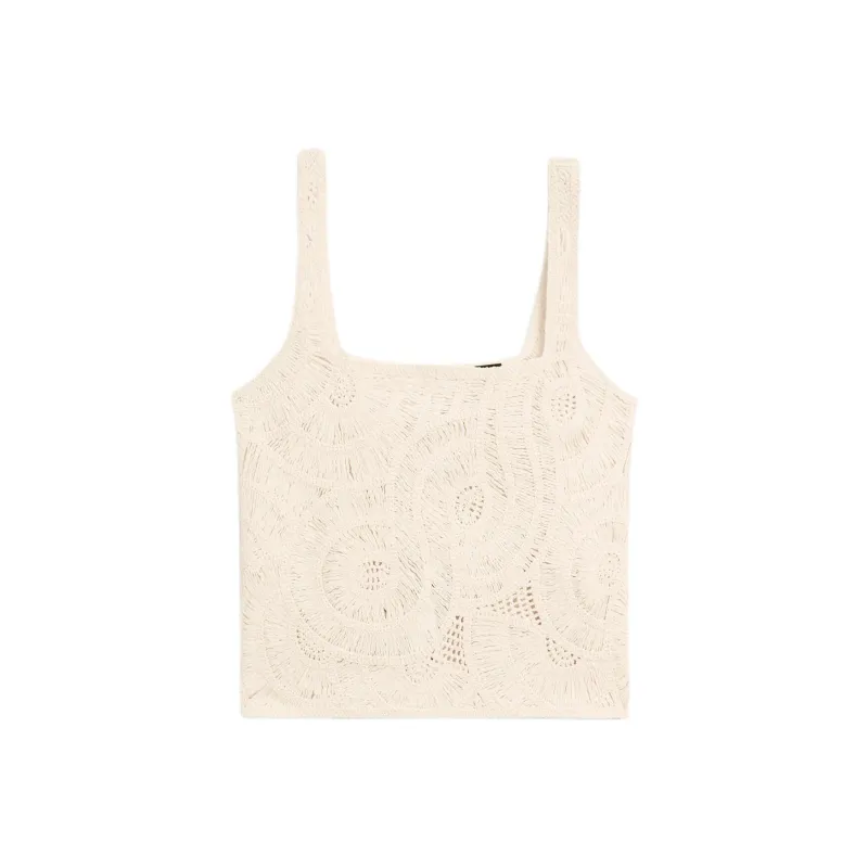 Massimo Dutti Camisoles Women's Ecru-1