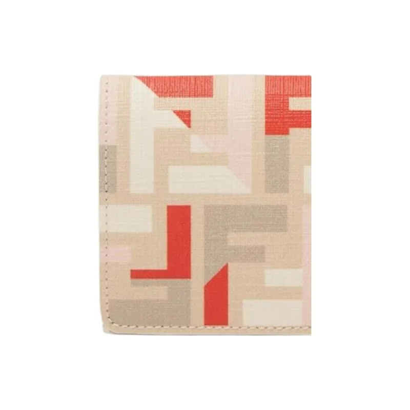 FENDI ROMA Fabric Wallet Women's Beige-4